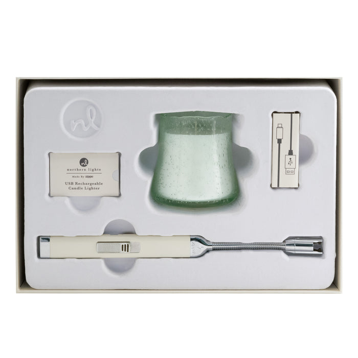 Windward Candle & Lighter Holiday Giftset - Northern Lights Wholesale